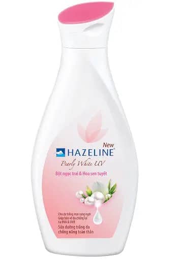Hazeline trắng da chống nắng bột ngọc trai và hoa sen tuyết