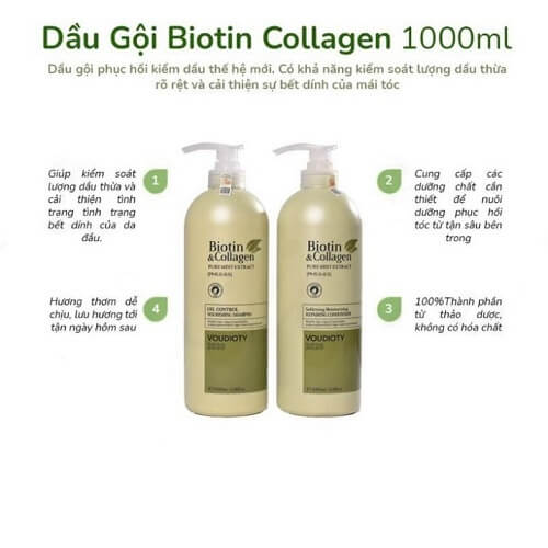 Biotin Collagen vàng với thành phần thảo dược
