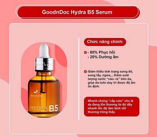 Serum B5 GoodnDoc giúp dưỡng ẩm và phục hồi chuyên sâu