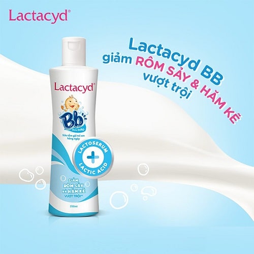Sữa tắm em bé Lactacyd BB đặc trị rôm sảy
